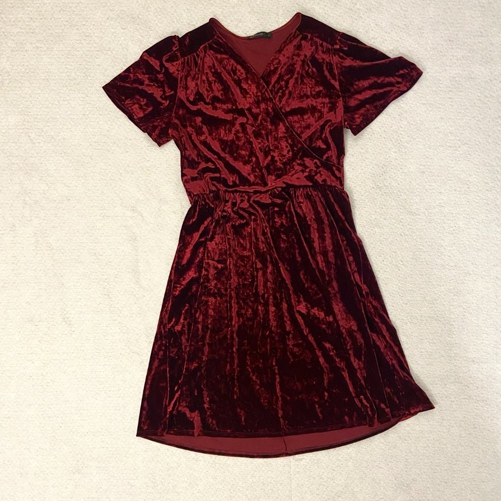 Mikarose Red Velvet Dress